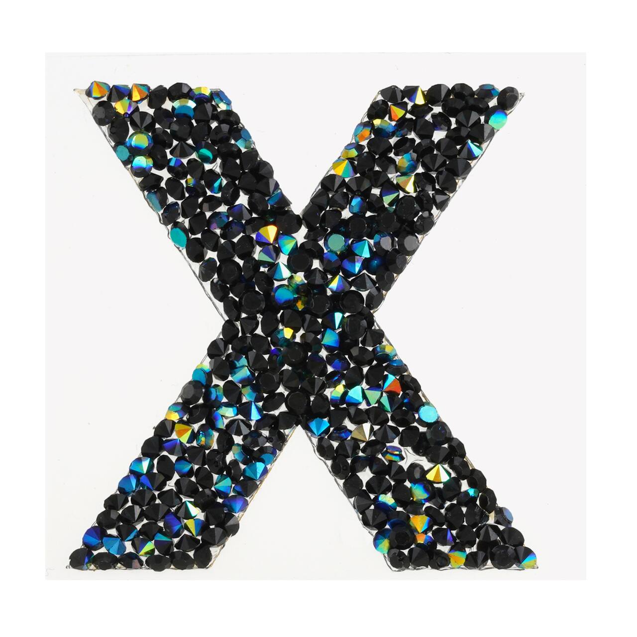 12 Pack: Black AB Letter Bling Sticker by Recollections®